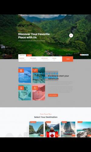 旅行社旅行机构服务网站模板