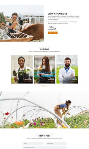 食品农业种植基地网站HTML模板