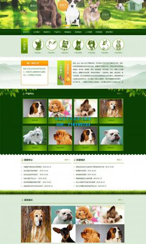 宠物店宠物培训机构网站源码 宠物饲养育种机构类pbootcms网站模板